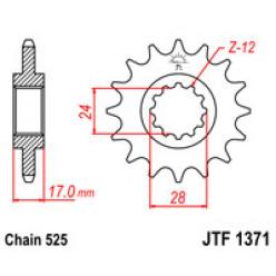 Звездочка передняя JT Sprockets (шаг 525 ) JT JTF1371